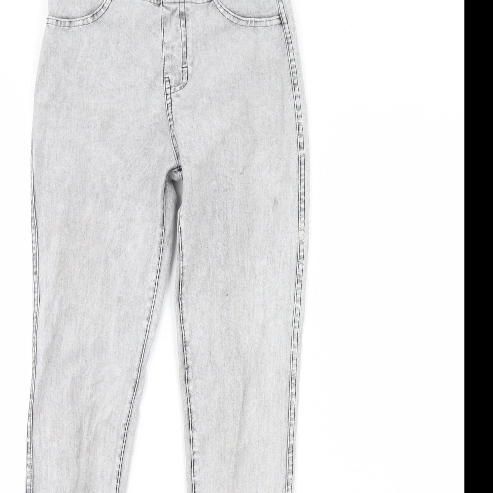 H&M Womens Grey   Jegging Jeans Size 10 L28 in