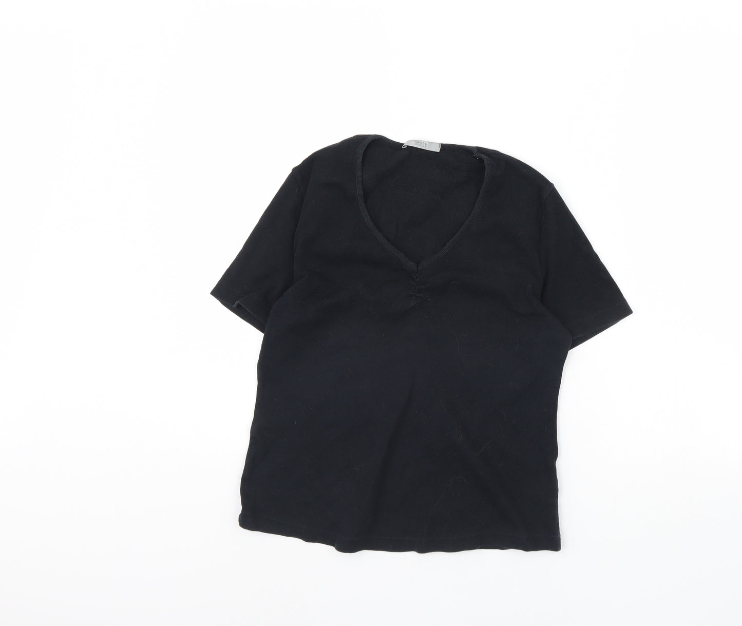m&s Womens Black   Pullover Jumper Size 14