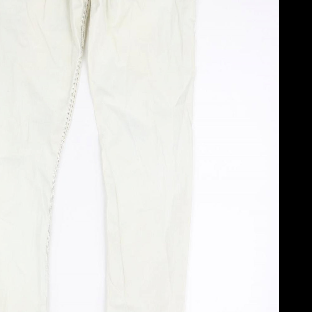 Terranova Womens White   Straight Jeans Size L L30 in