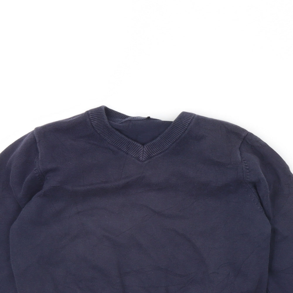 George Boys Blue  Canvas Pullover Jumper Size 5 Years