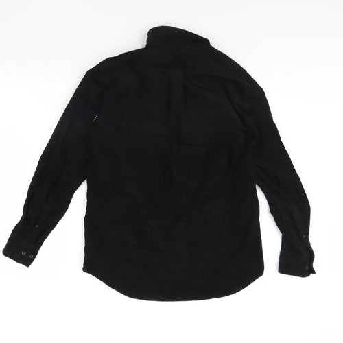 Uniqlo Mens Black  Corduroy  Button-Up Size S