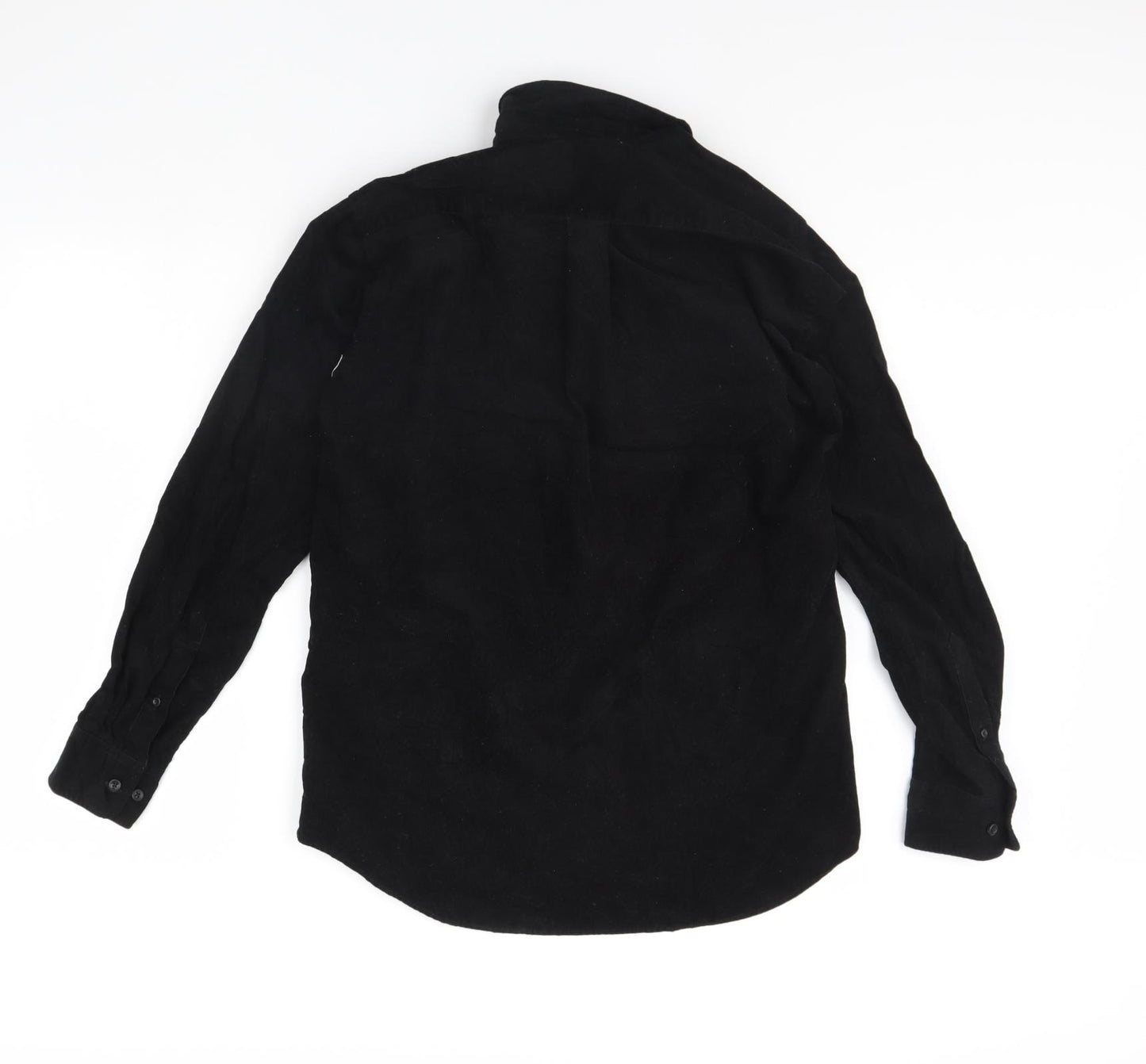 Uniqlo Mens Black  Corduroy  Button-Up Size S