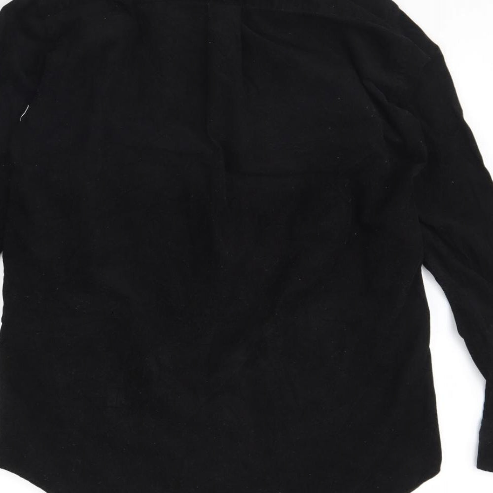 Uniqlo Mens Black  Corduroy  Button-Up Size S