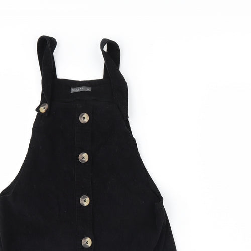 Papaya Womens Black   Pinafore/Dungaree Dress  Size 14