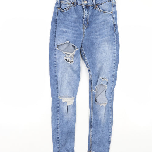 Topshop Womens Blue   Skinny Jeans Size 26 in L30 in