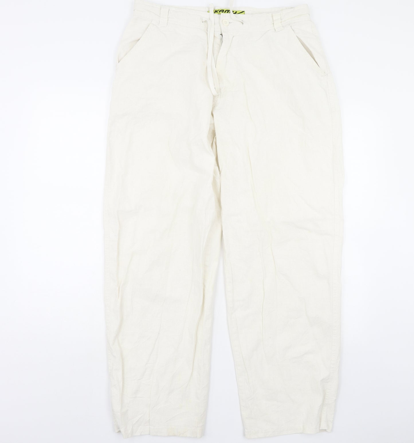 KAMU Womens White   Trousers  Size 18 L30 in