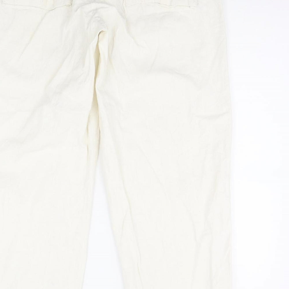 KAMU Womens White   Trousers  Size 18 L30 in