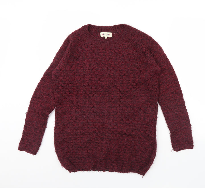 New Look Womens Purple   Pullover Jumper Size S
