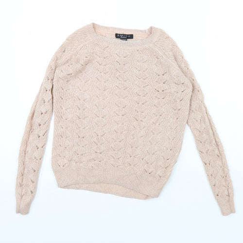 Amisu Womens Pink   Pullover Jumper Size XS