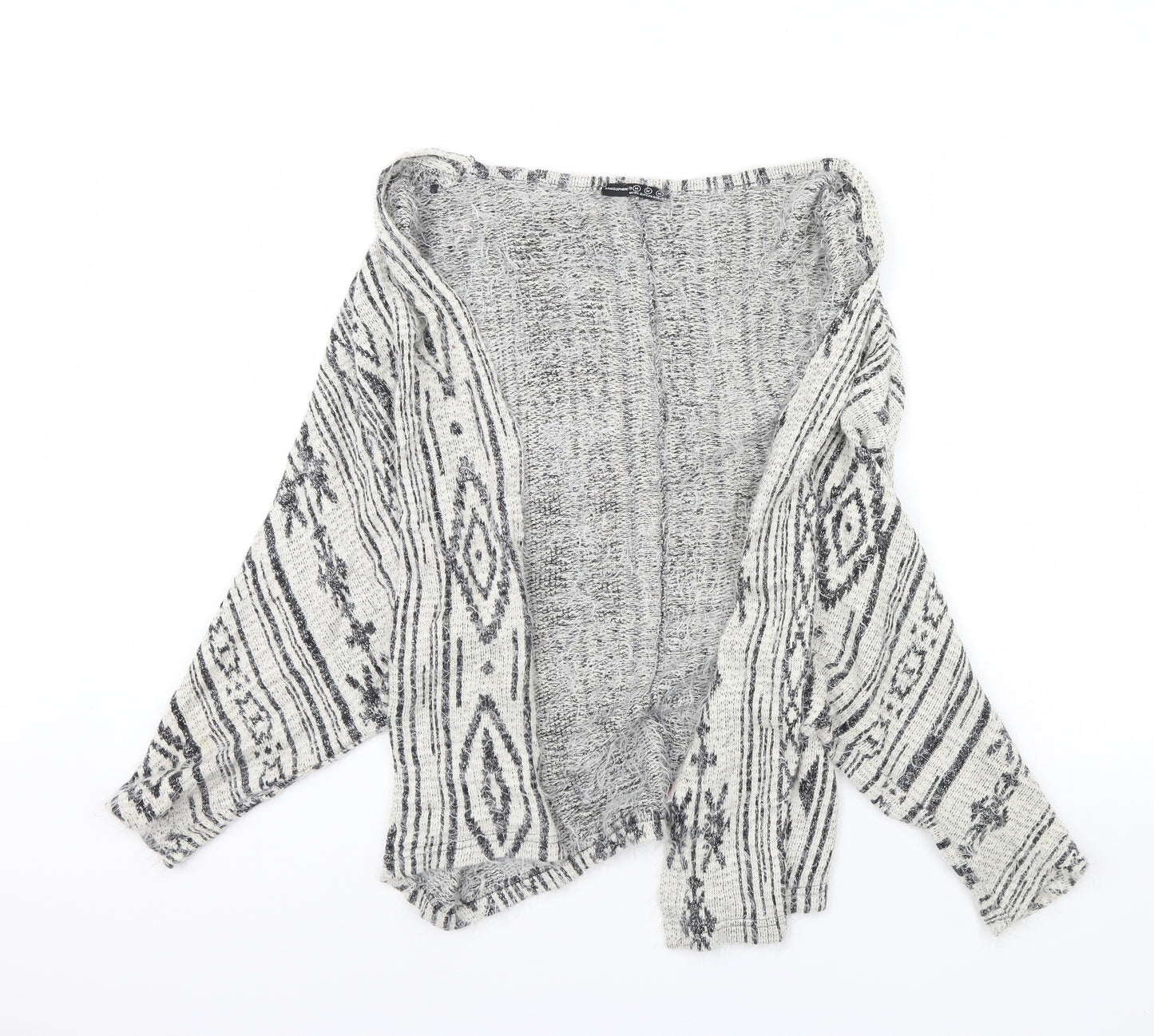 Primark Womens White Geometric  Jacket  Size M
