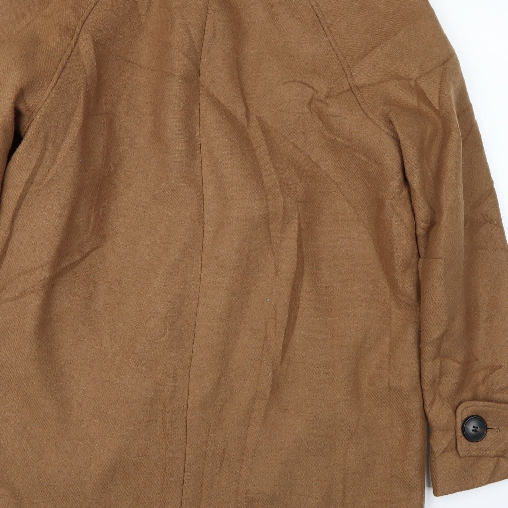Marks and Spencer Womens Brown   Pea Coat Coat Size 14