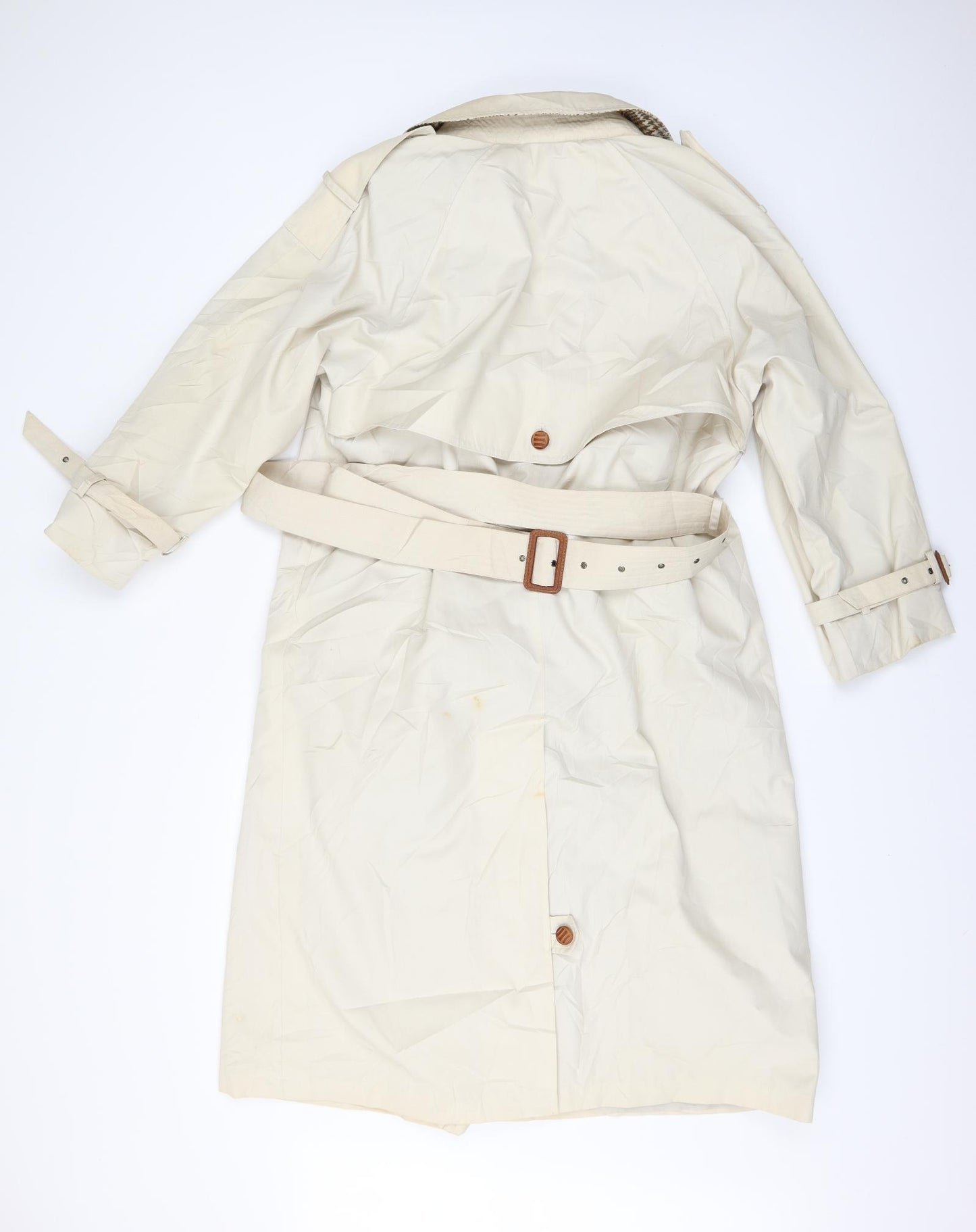 Ensign Womens Beige   Trench Coat Coat Size 12