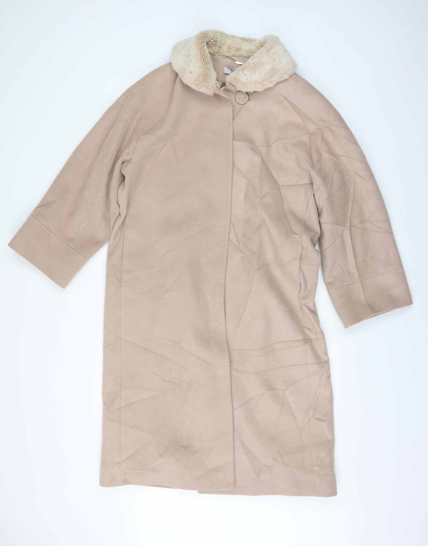 Jacques Vert Womens Pink   Overcoat Coat Size 12