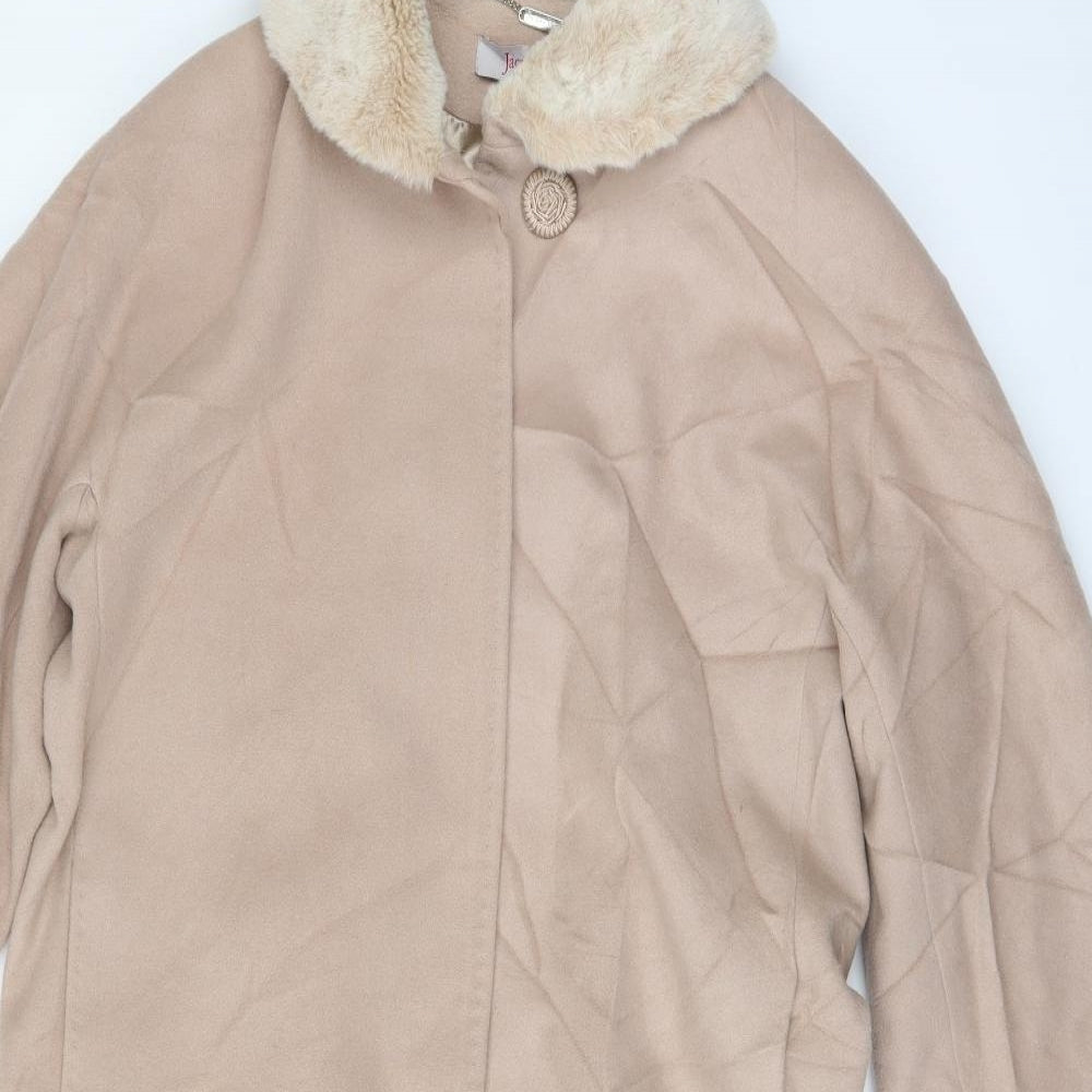 Jacques Vert Womens Pink   Overcoat Coat Size 12
