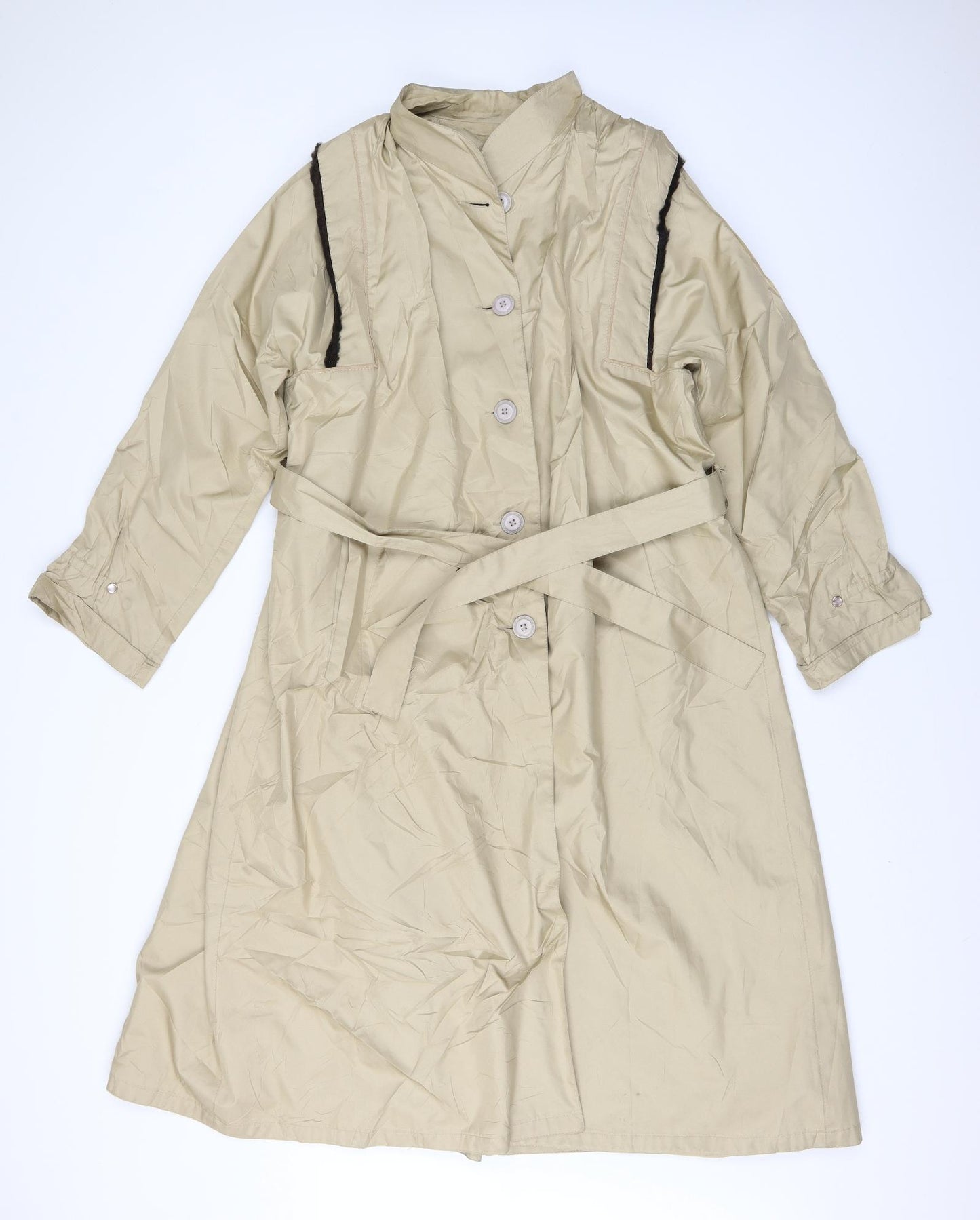 Preworn Mens Beige   Trench Coat Coat Size 44