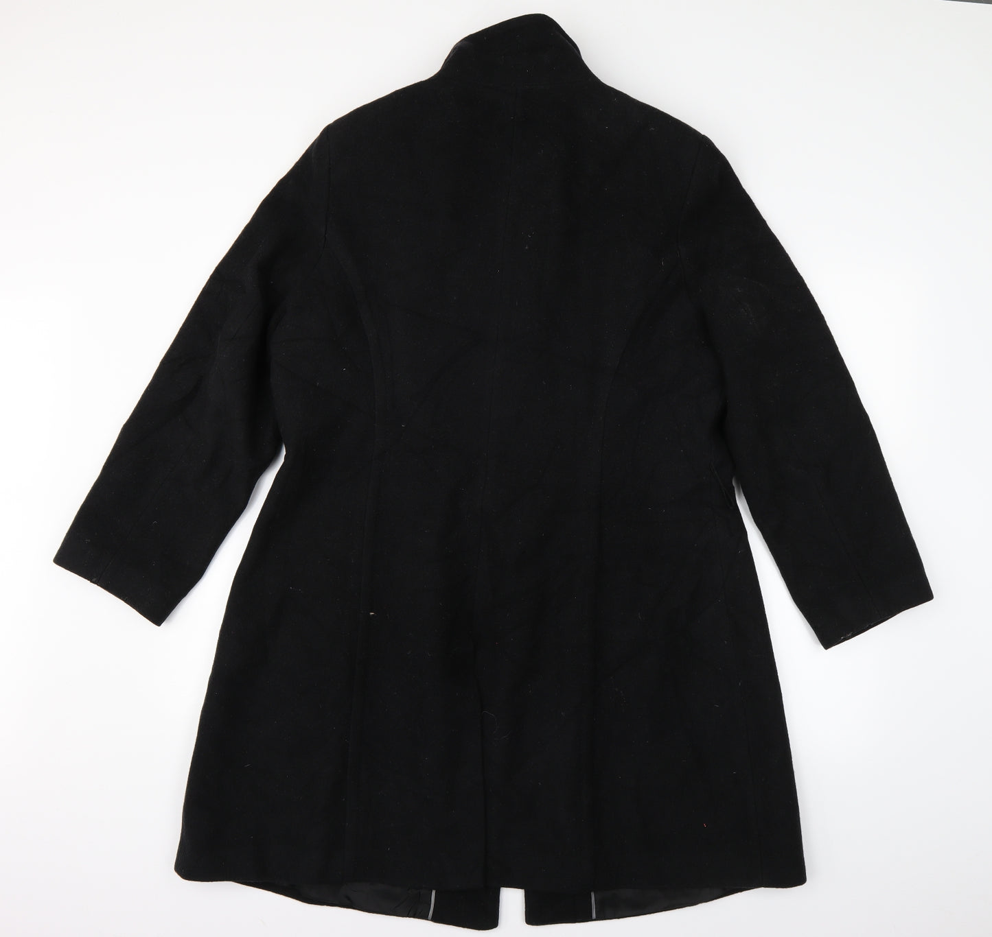 Marks and Spencer Womens Black   Pea Coat Coat Size 20