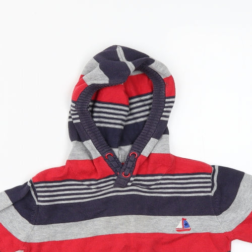 George Baby Blue Striped  Pullover Jumper Size 12-18 Months