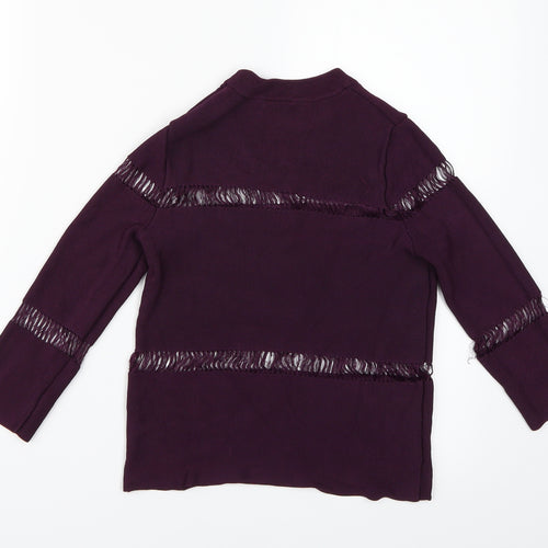 Topshop Womens Purple   Basic Blouse Size 6