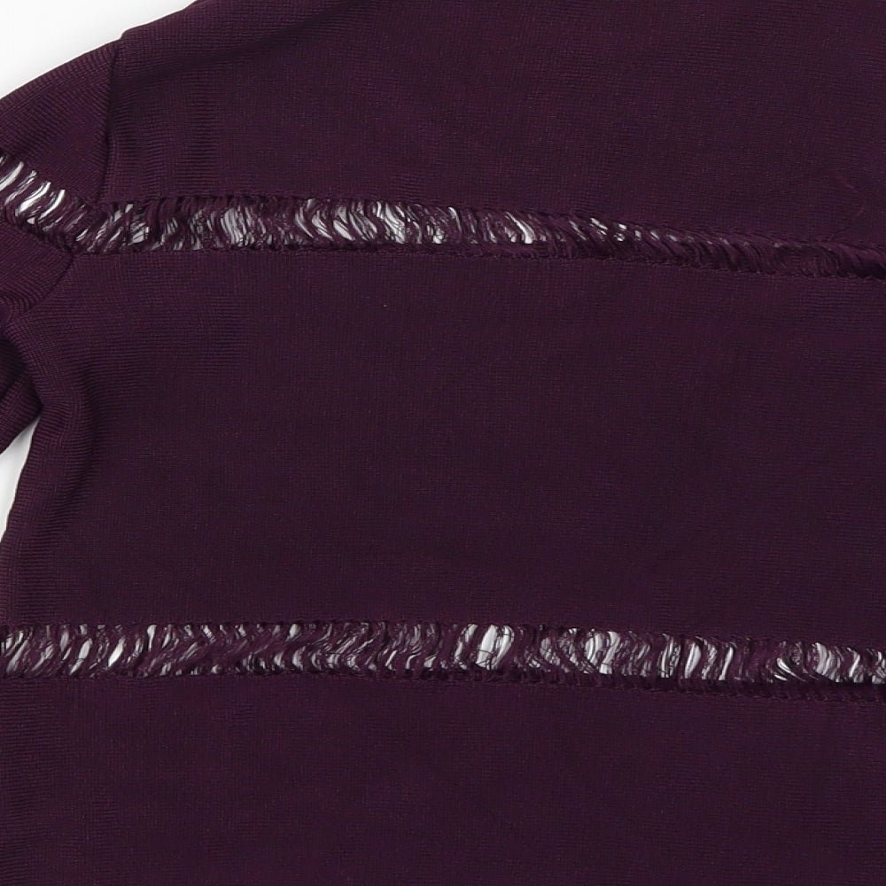 Topshop Womens Purple   Basic Blouse Size 6