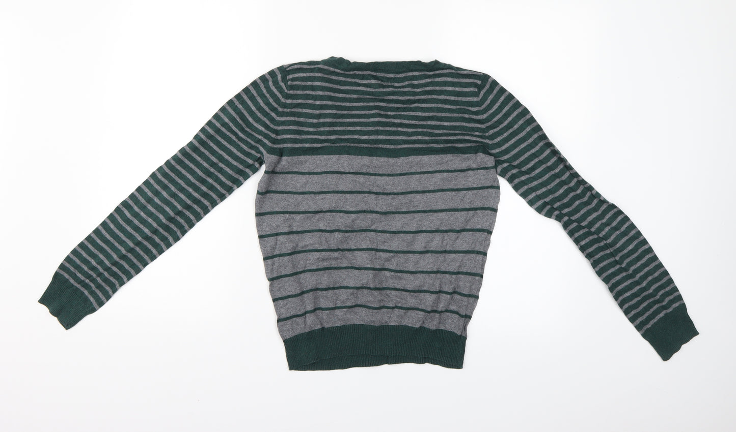 Spingfield Womens Green Striped  Basic Blouse Size 10