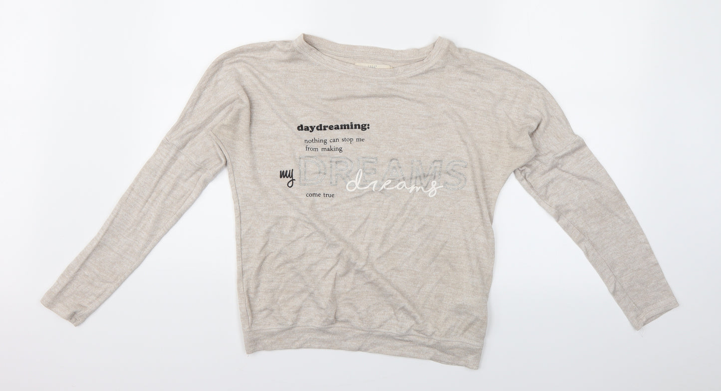 Logg Girls Beige   Top Pyjama Set Size 13-14 Years