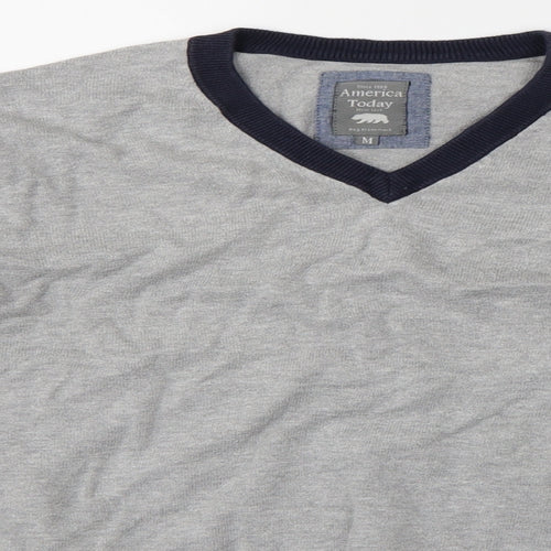 America Today Mens Grey   Pullover Jumper Size M