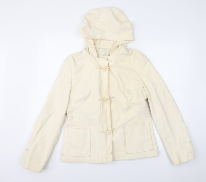 Marks and Spencer Womens Ivory   Overcoat Coat Size 12
