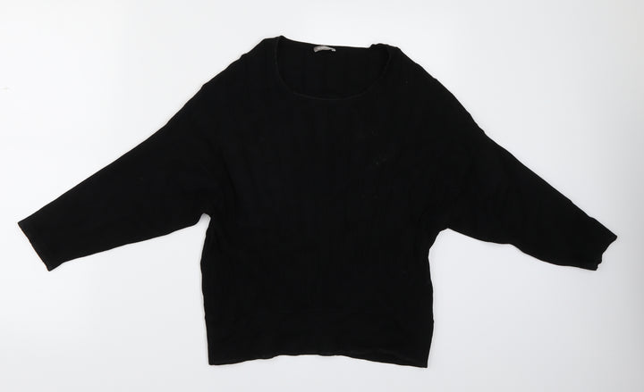 Gelco Womens Black Basic Blouse Size 12