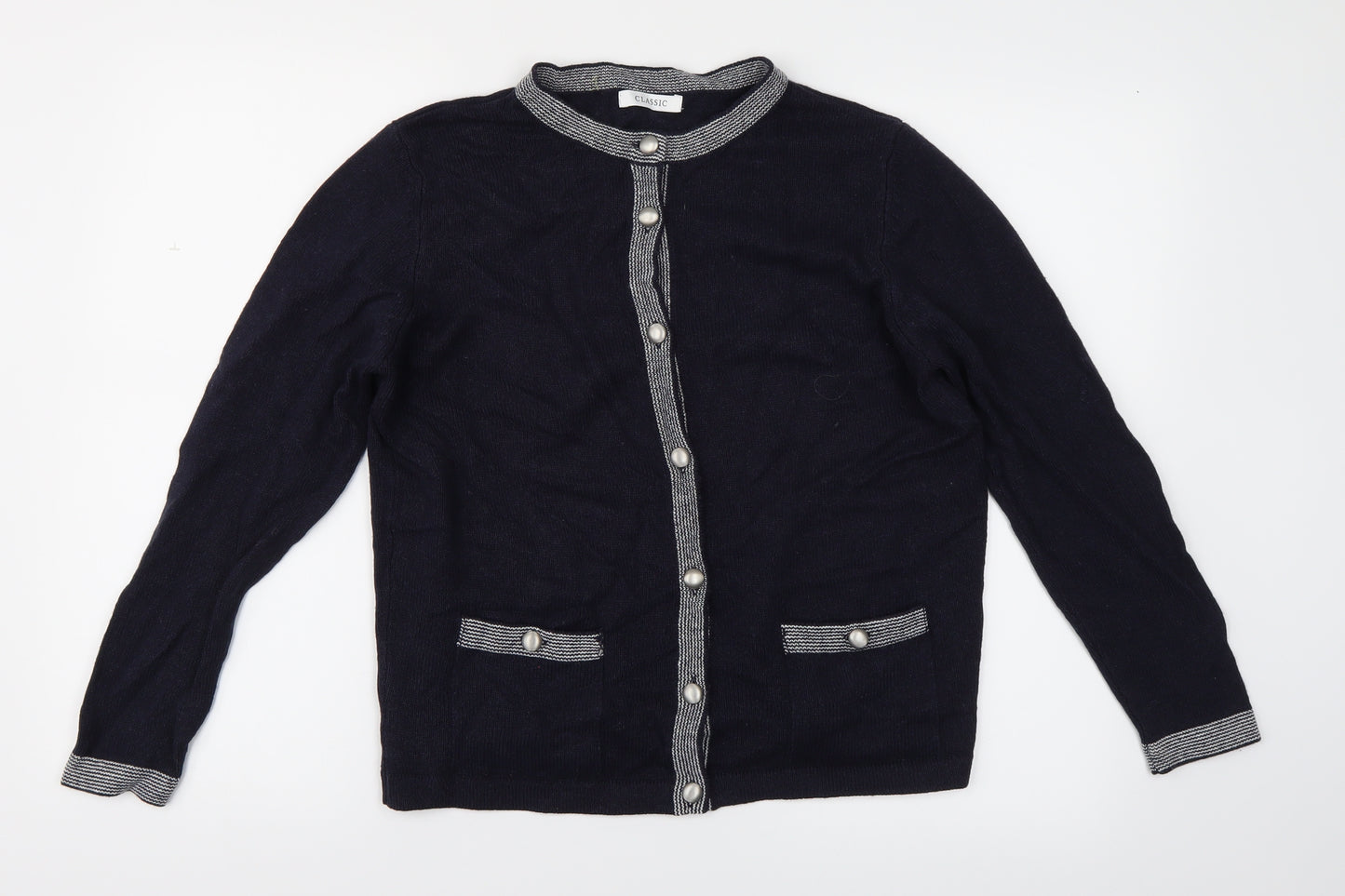 Marks and Spencer Womens Blue   Cardigan Jumper Size 14