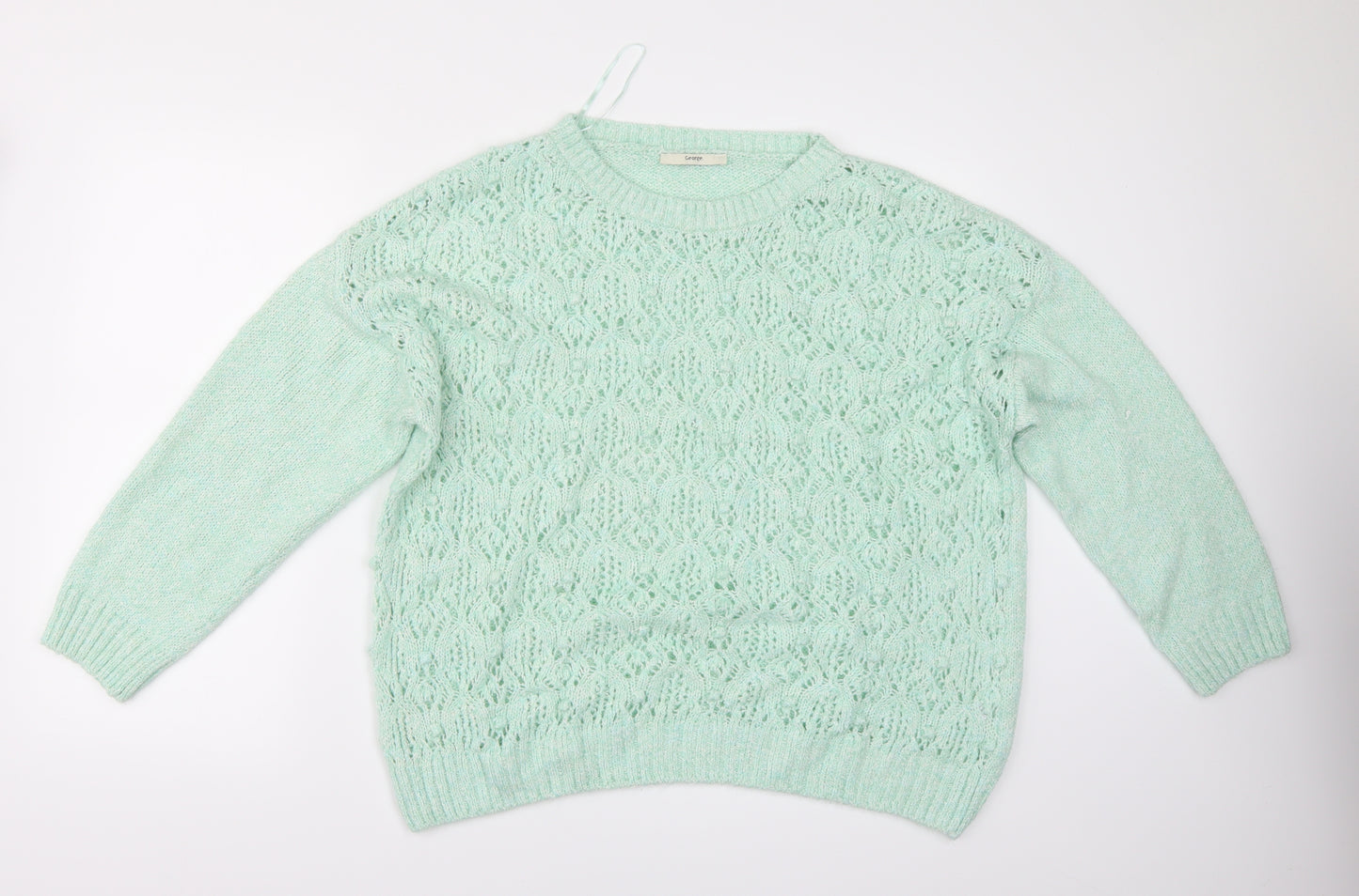 George Womens Green   Henley Jumper Size XL