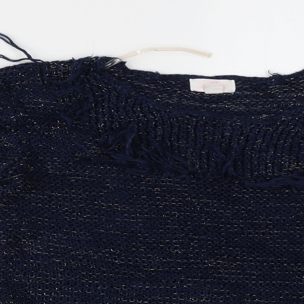 Pumpkin Patch Womens Blue   Basic Blouse Size 10