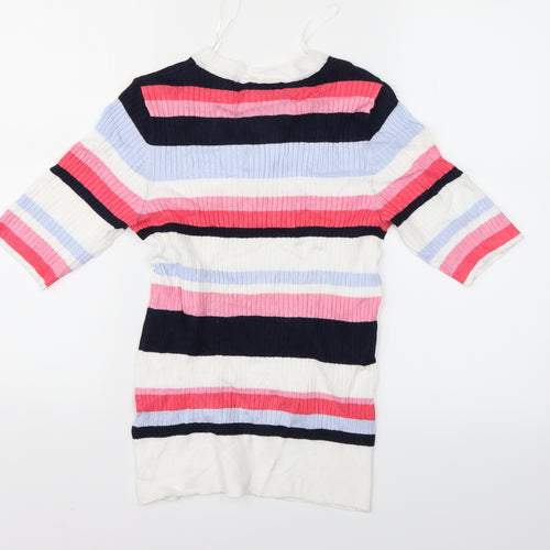 Marks and Spencer Womens Multicoloured Striped  Basic Blouse Size 10