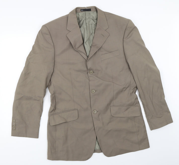 BHS Mens Green   Jacket Blazer Size 38