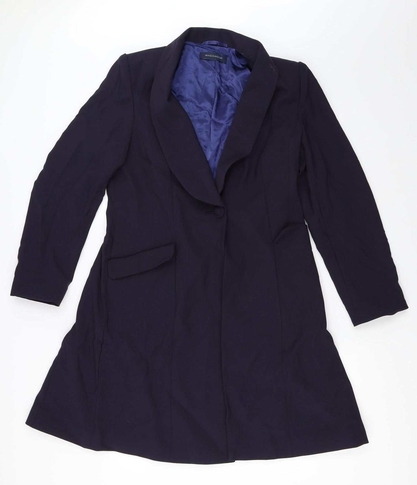 Windsmoor Womens Blue   Overcoat Coat Size 12