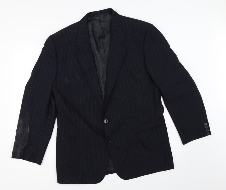 St Micahel Mens Black Jacket Blazer Size 42