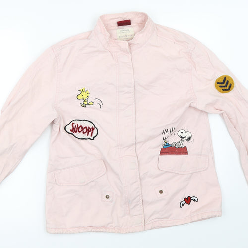 Zara Girls Pink   Jacket  Size 11-12 Years  - snoopy