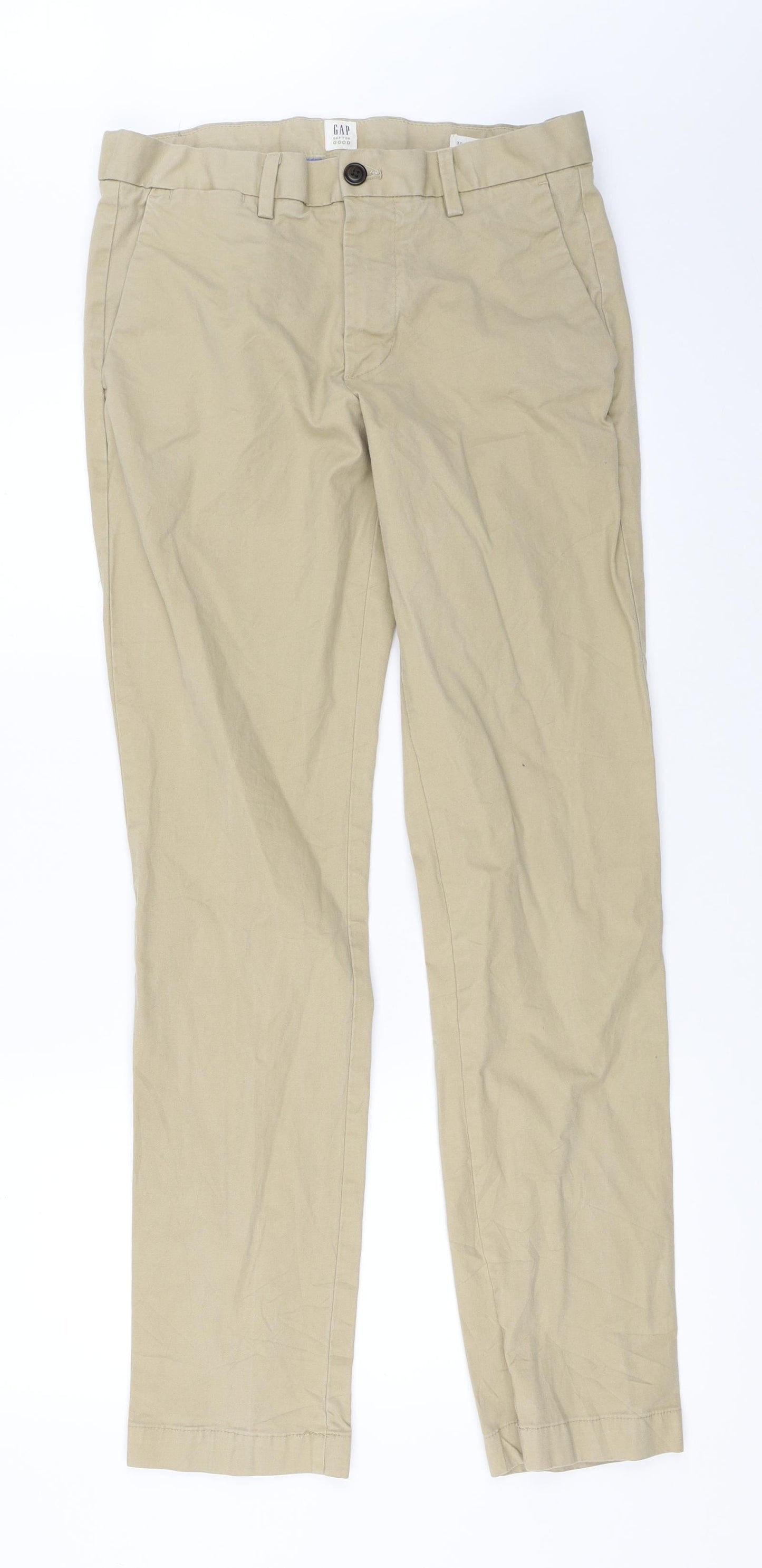 Gap Mens Beige   Chino Trousers Size 30 in L32 in
