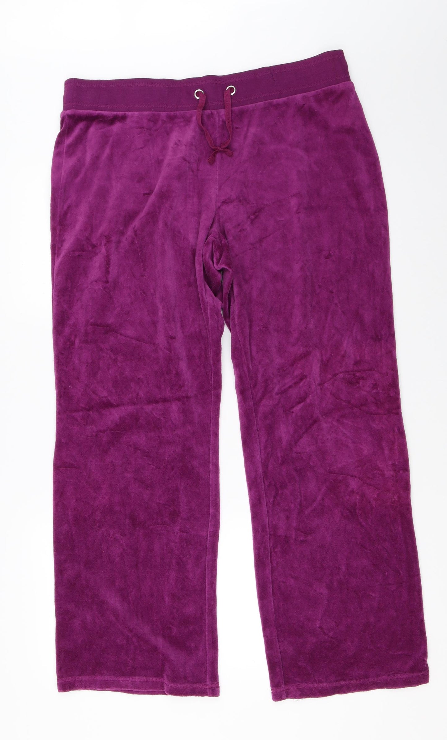 Marks and Spencer Womens Purple   Sweatpants Trousers Size 18 L29 in