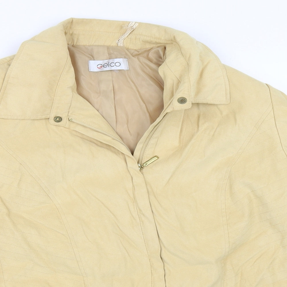 Gelco Womens Beige   Jacket Coat Size 18