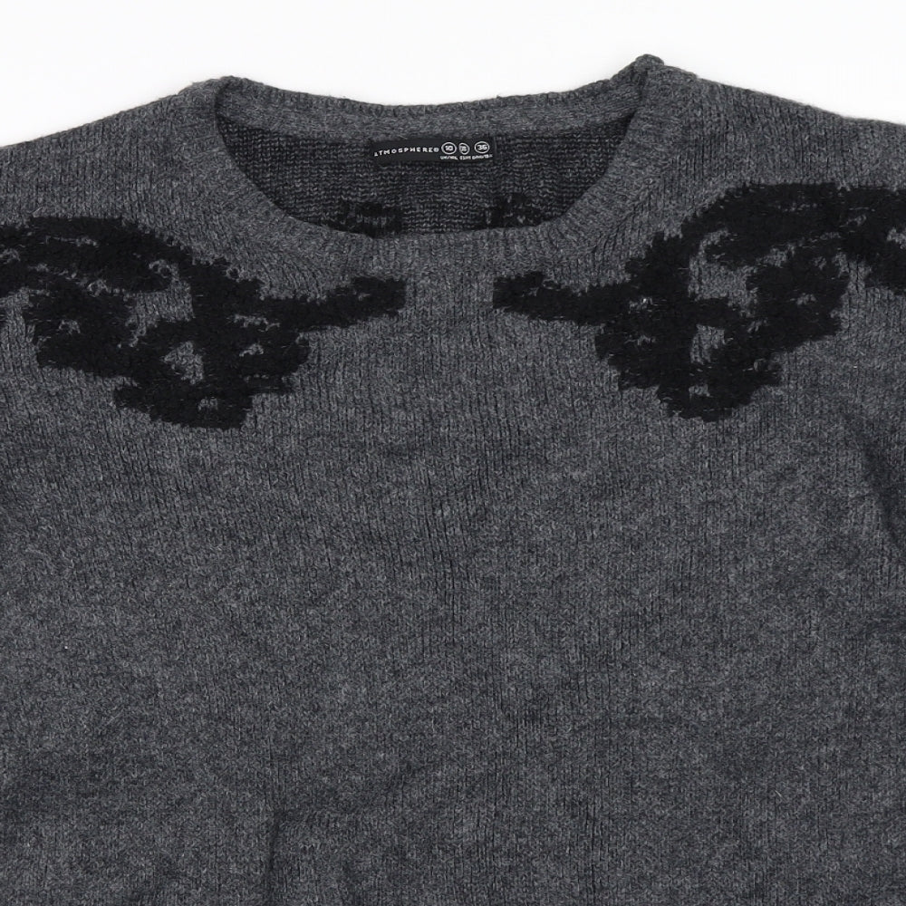Atmosphere Womens Grey   Pullover Jumper Size 10