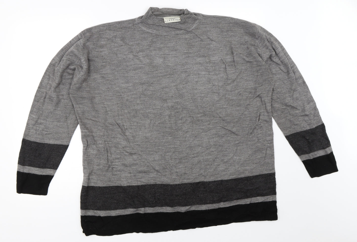 Meadow Classics Womens Grey   Pullover Jumper Size 18