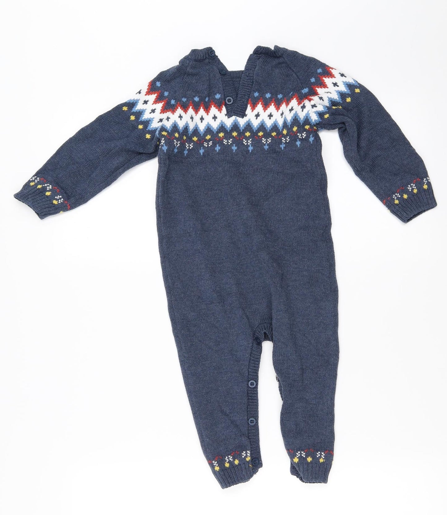Matalan Boys Blue   Babygrow One-Piece Size 12-18 Months