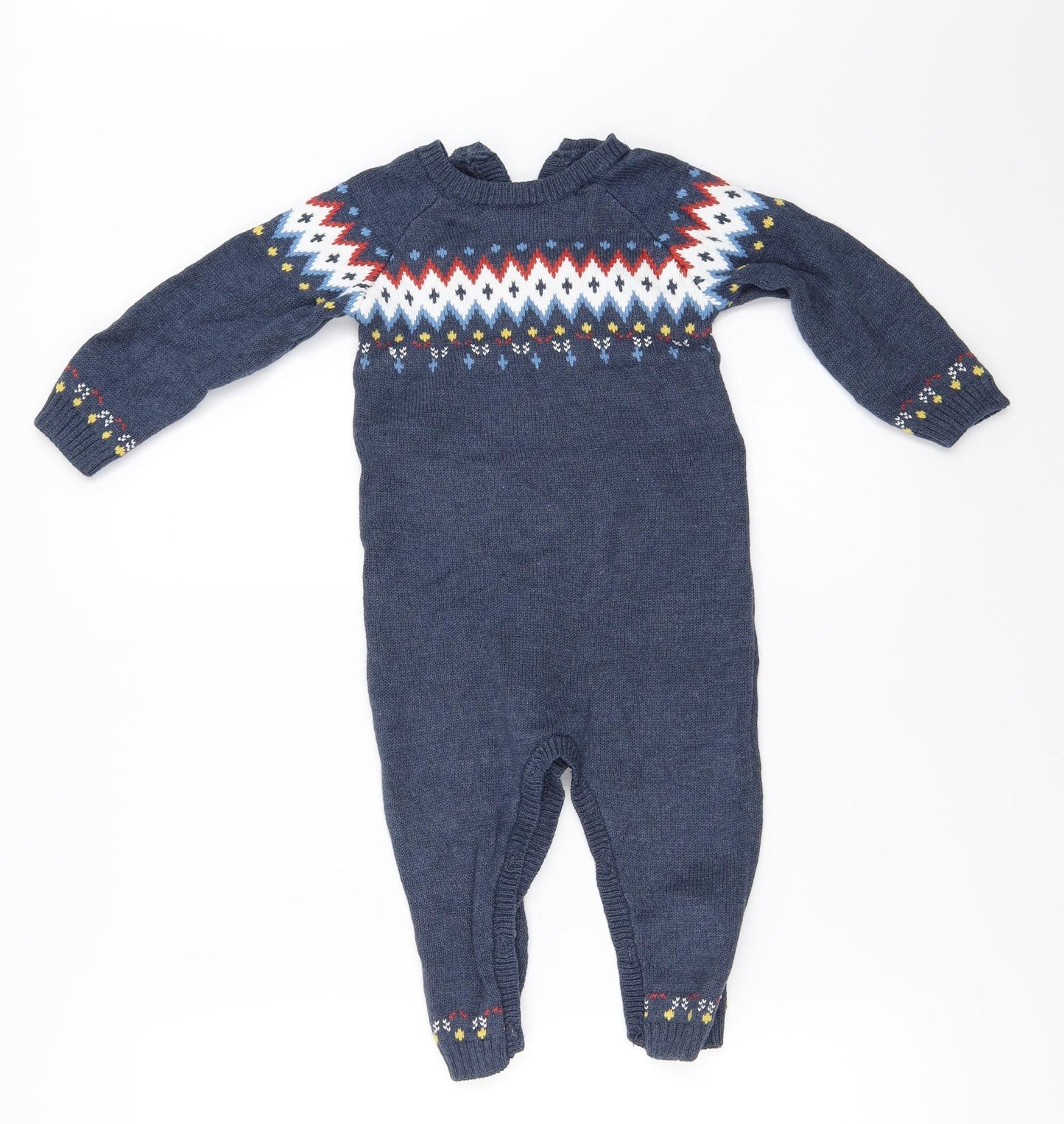 Matalan Boys Blue   Babygrow One-Piece Size 12-18 Months