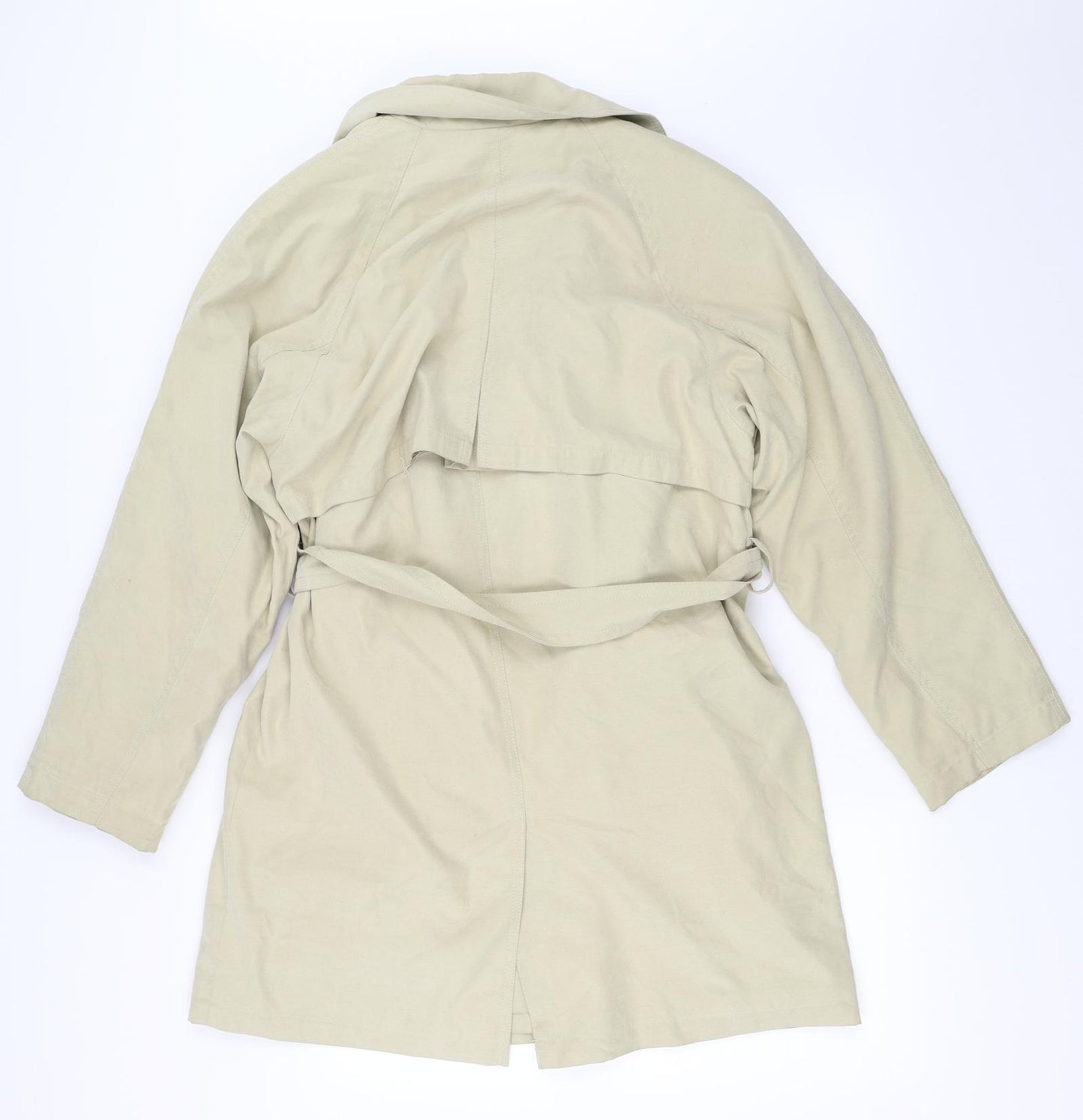 Preworn Womens Beige   Trench Coat Coat Size 10
