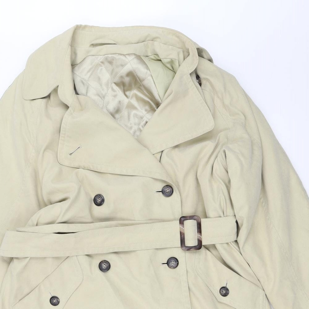 Preworn Womens Beige   Trench Coat Coat Size 10