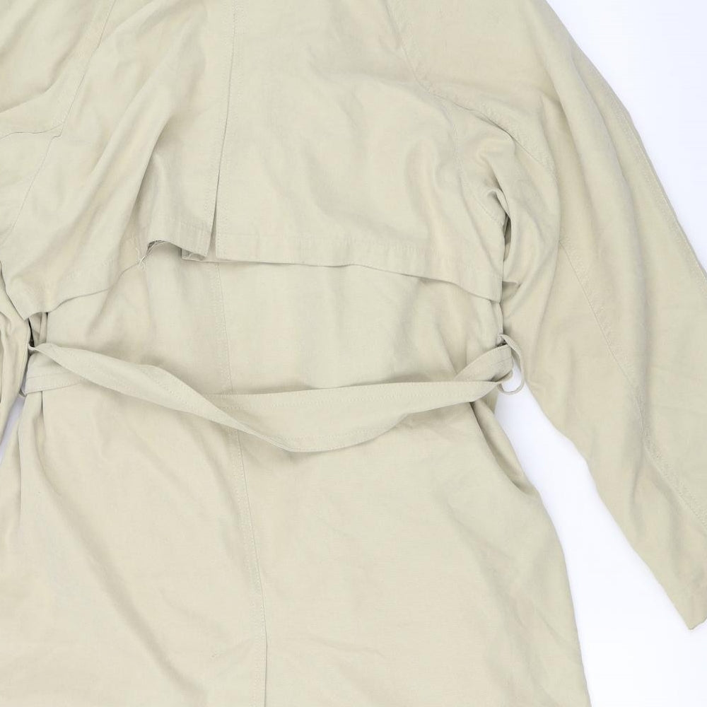 Preworn Womens Beige   Trench Coat Coat Size 10