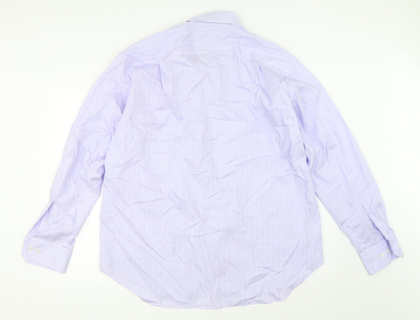 Marks and Spencer Mens Blue    Dress Shirt Size 17.5