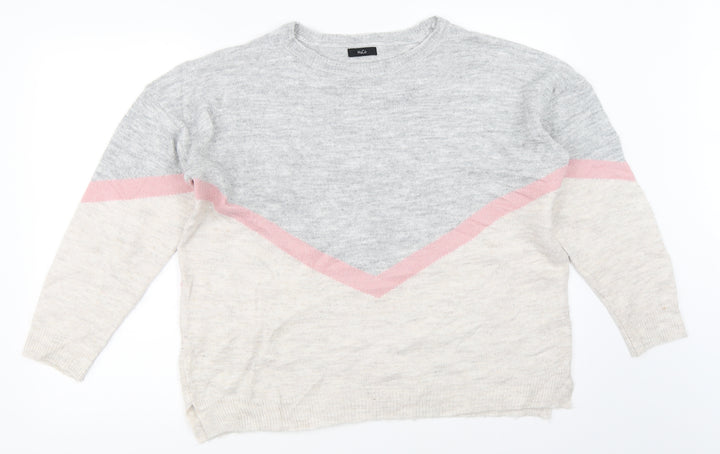 M&Co Womens Grey Pullover Jumper Size 16