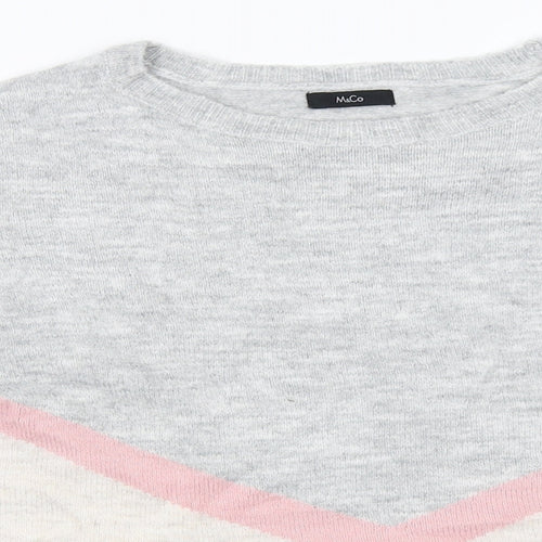 M&Co Womens Grey   Pullover Jumper Size 16
