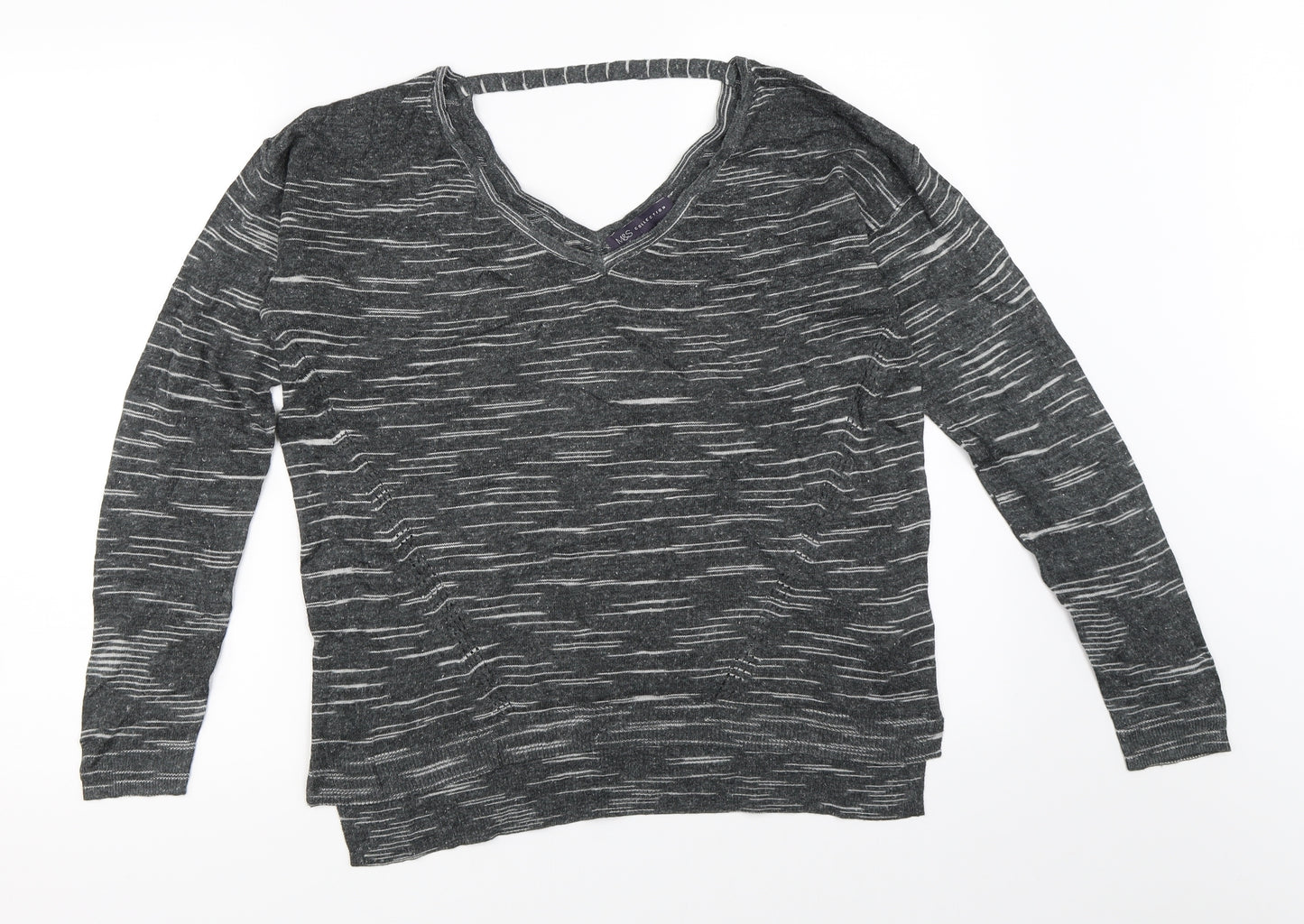 Marks and Spencer Womens Grey   Pullover Jumper Size M